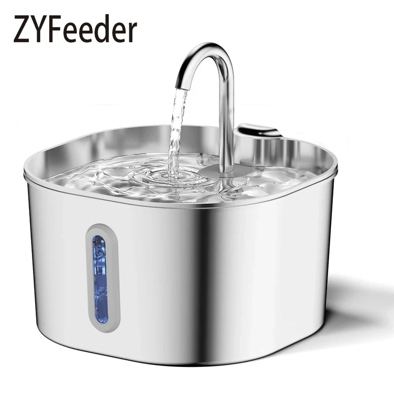 Stainless Steel Automatic Cat Water Fountain