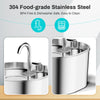 Stainless Steel Automatic Cat Water Fountain