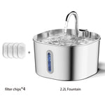 Stainless Steel Automatic Cat Water Fountain